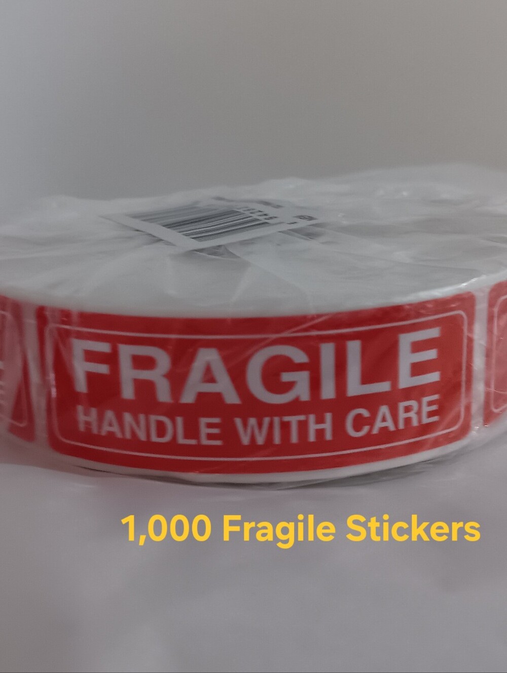 Fragile Handle With Care Stickers - Red